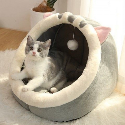 CozyCritter™ Plush Cat Hideaway