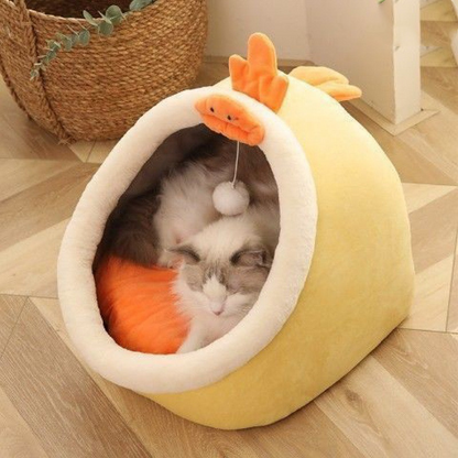 CozyCritter™ Plush Cat Hideaway