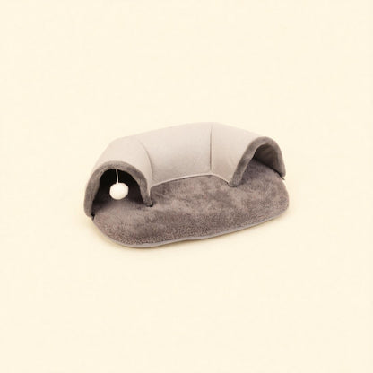 TunnelNest™ Plush Cat Cave Bed