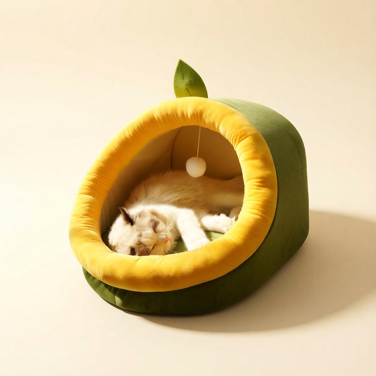 CozyCave™ Semi-Enclosed Cat Bed