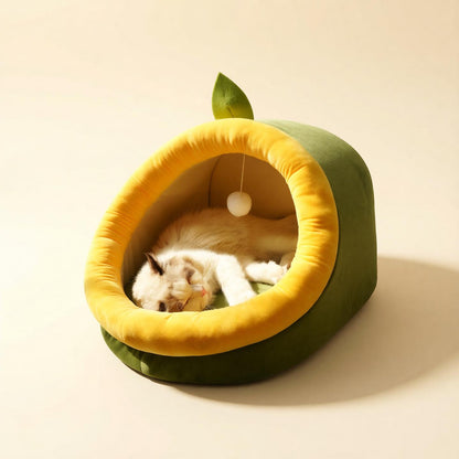 CozyCave™ Semi-Enclosed Cat Bed
