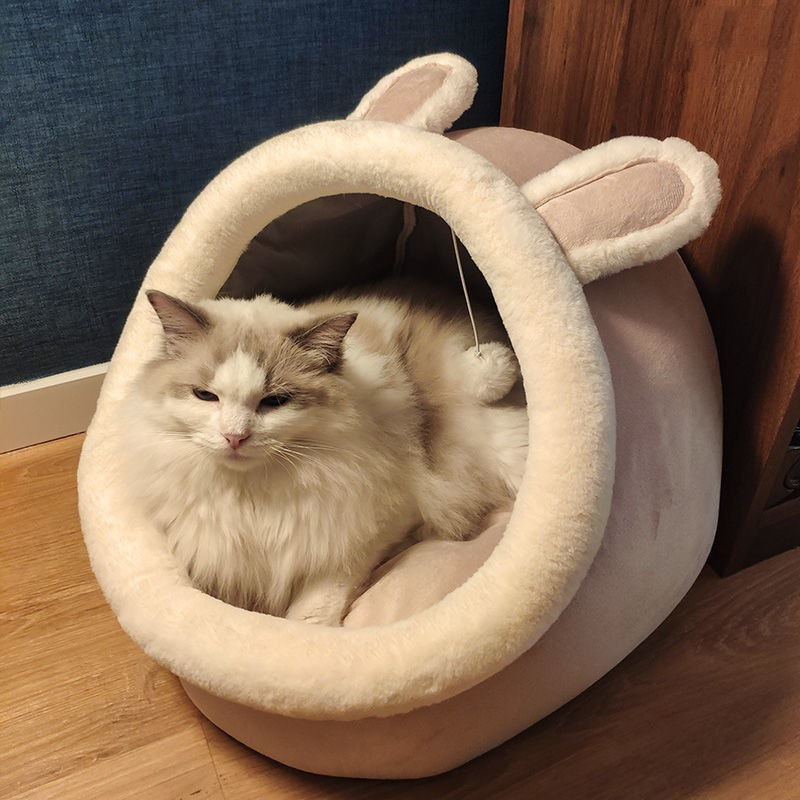 CozyCritter™ Plush Cat Hideaway