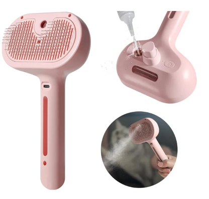 MistBrush™ Self-Spray Pet Brush