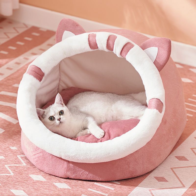CozyCave™ Semi-Enclosed Cat Bed
