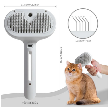 MistBrush™ Self-Spray Pet Brush