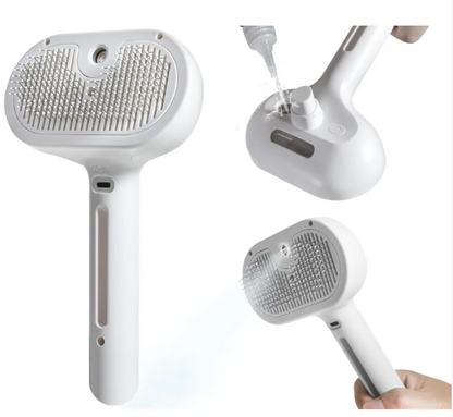 MistBrush™ Self-Spray Pet Brush